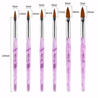 Acrylic Nail Brush Set 6/10Pcs Nail Art Brush 3D Nail Engraving Professional Nail Art Design Brush Tool Kit Gel Brush for Nail 2