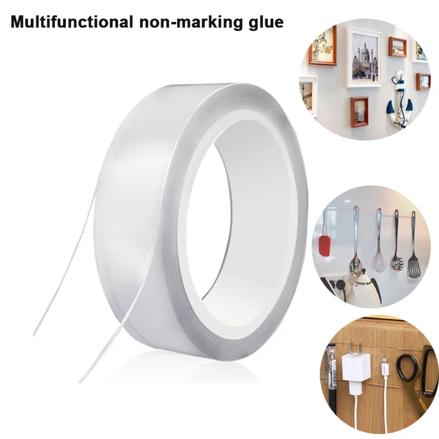 Introducing the Multifunctional Non-Marking Glue Clear Removable Sticky Putty Adhesive Transparent Super Strong Traceless Nano Glue Gadget Tape