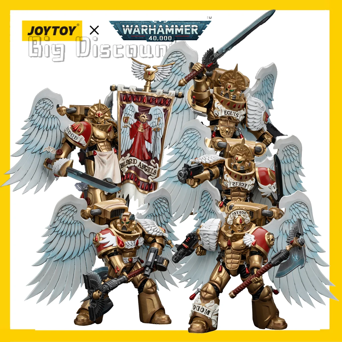 Bits Warhammer 40k Blood Angels - Épaulières à Crête Sanguinary Guard, Pièces #35