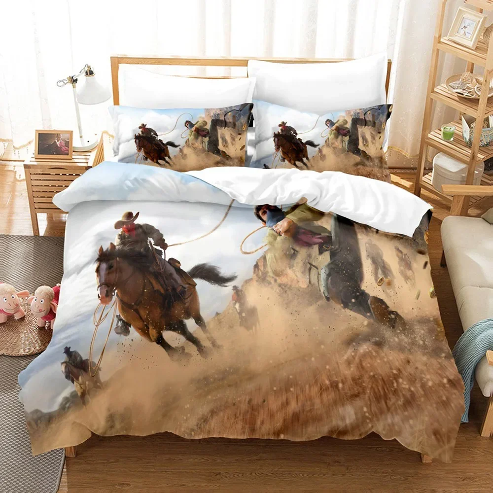 Game Bedding Set Red Dead Redemption 3d Print Bed Linen Quilt Duvet Cover Set Home Textile Queen King Size Kids Room Decor 5