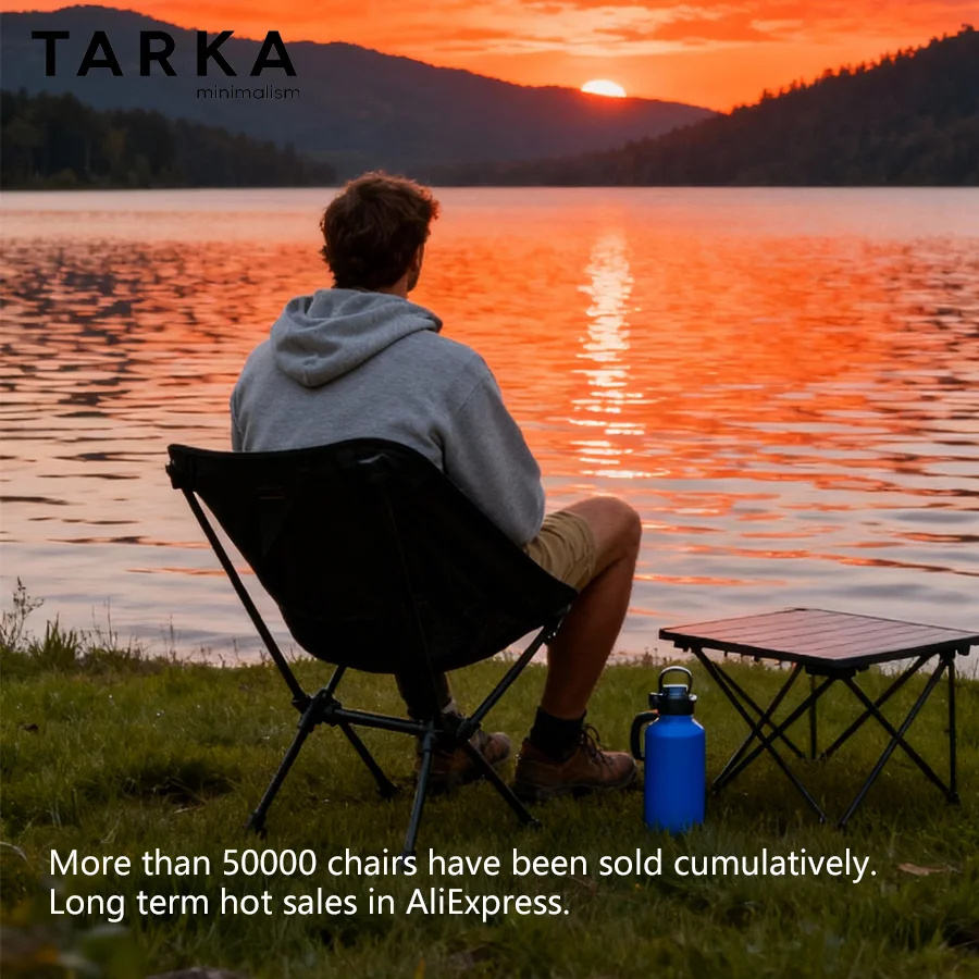 Chaise lune TARKA pliante légère pour pêche, voyage, jardin et fournitures de camping