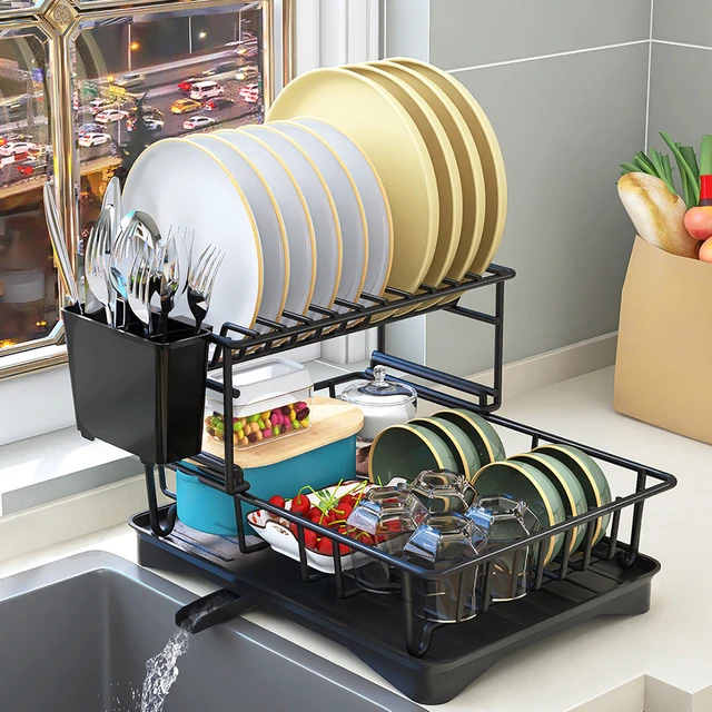 The Sink Dish Drying Rack Sink Dish Rack Stainless Steel Storage Chopsticks  Drain Kitchen Organizer Rack Over - AliExpress