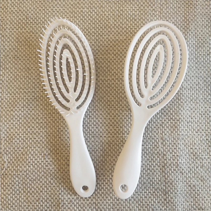 Comb Hollow Ribs Comb Oval Massage Macaron Color Mosquito Coil