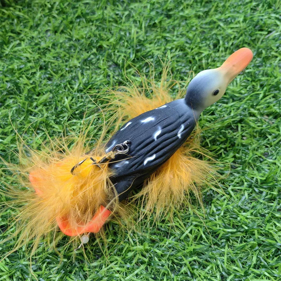 Schwimmender 3d Enten Topwater Köder Mit Plätscherfüßen Für Angler_voghion.com