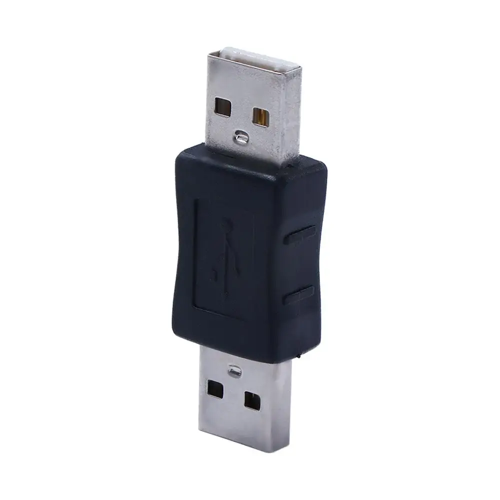 

USB 2,0 штекер кабеля передачи данных Шнур USB приемник адаптер соединитель USB Адаптер Стандартный USB Мужской адаптер M/M Конвертер