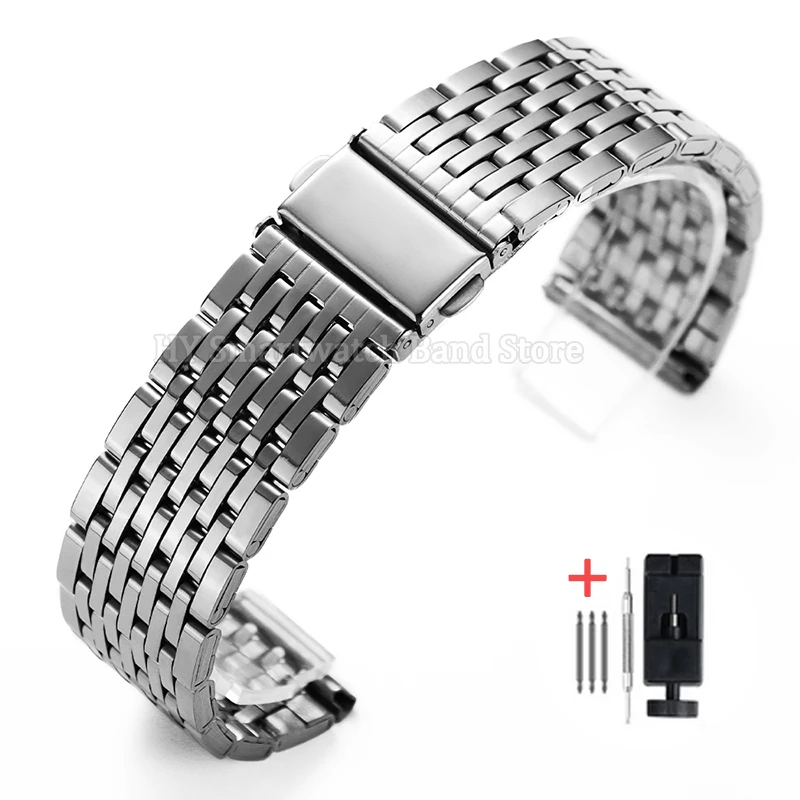 Universal Stainless Steel Sport Bracelet with Metal Folding Buckle