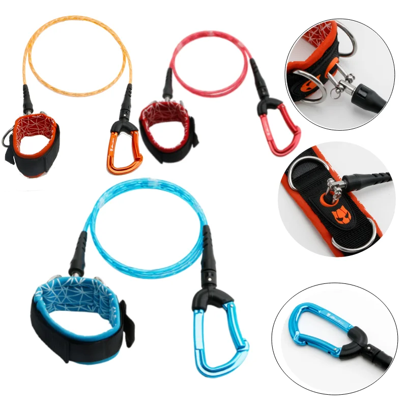 Freediving Lanyard, Comfortable ,Safety Rope for Diving /Freediving /Scuba Diving