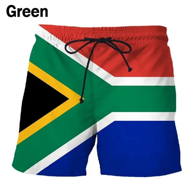 3D Print National Flag Graphic Beach Shorts For Men Summer Funny Casual Board Shorts Swimwear Quick Dry Men Swim Trunks 5