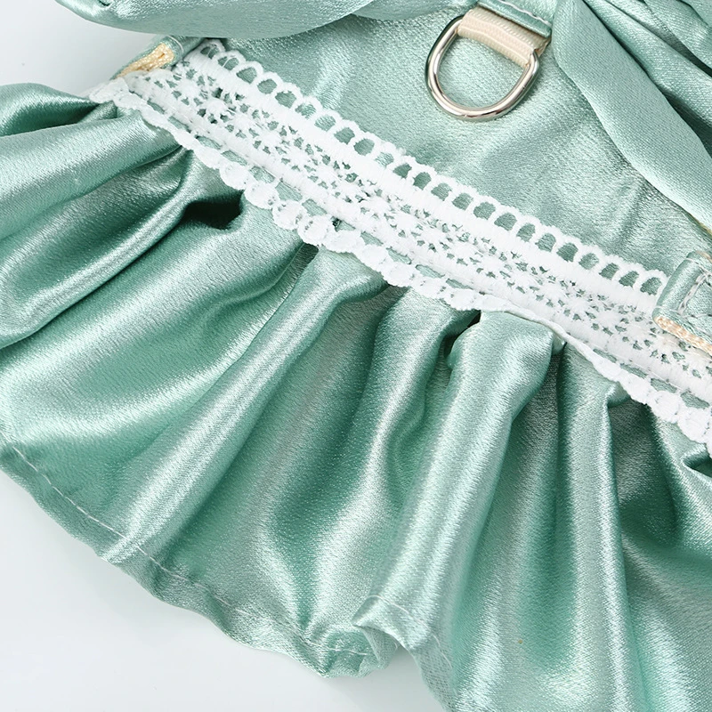 Title 15, Luxury Cat Harness Dress Big Bows Design Cat Cl...