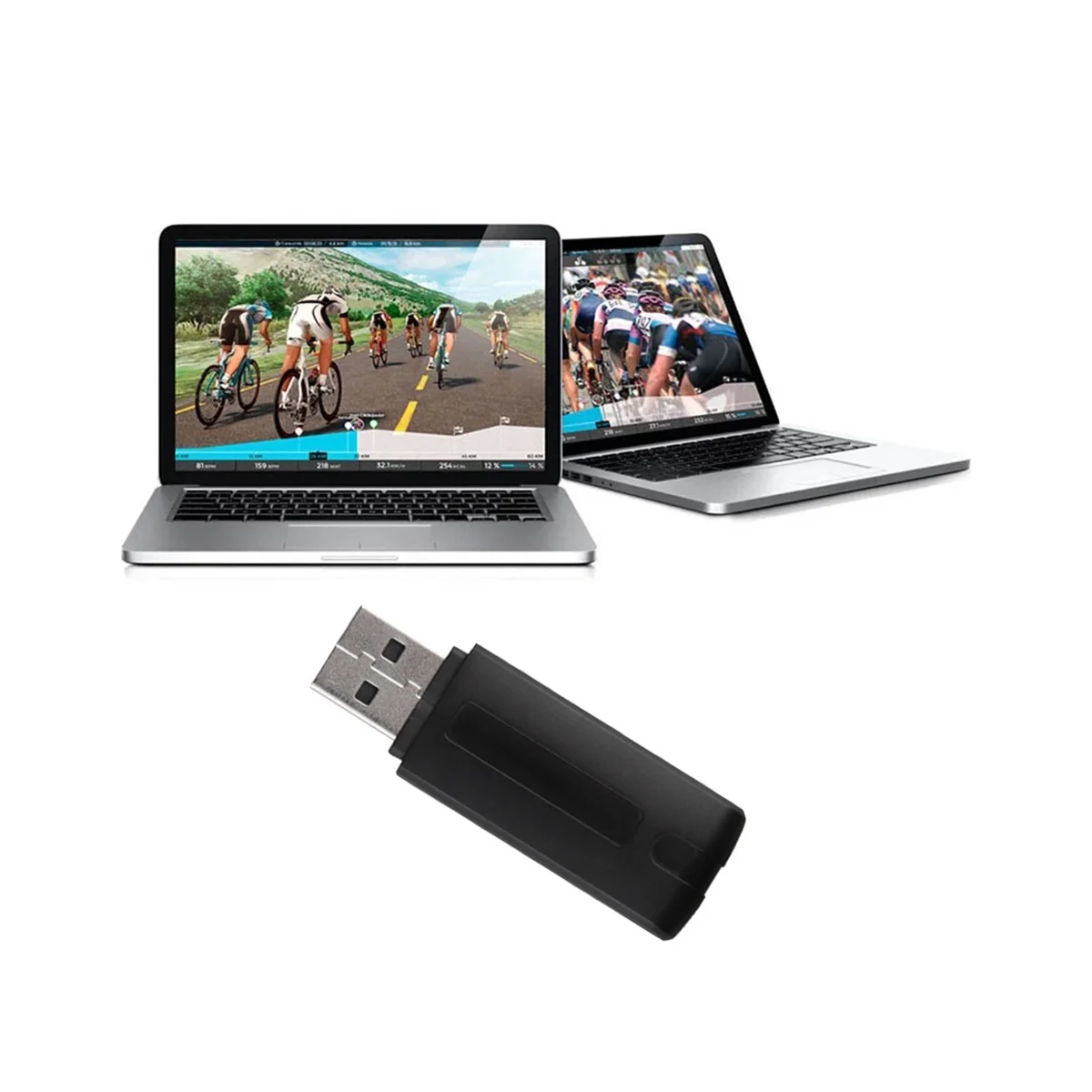 Bicaj USB botot ANT+ Szikratávirát Rádióadó Bicikli Számítógépes sebesség Érzékelő Adapter számára garmin zwift wahoo bkool