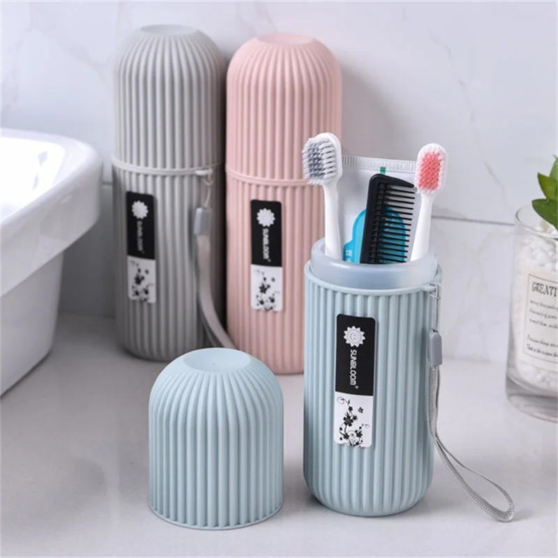 

Bathroom Accessories Travel Portable Toothpaste Toothbrush Holder Toothbrush Organizer For Bathroom Storage Box Toothbrush Stand