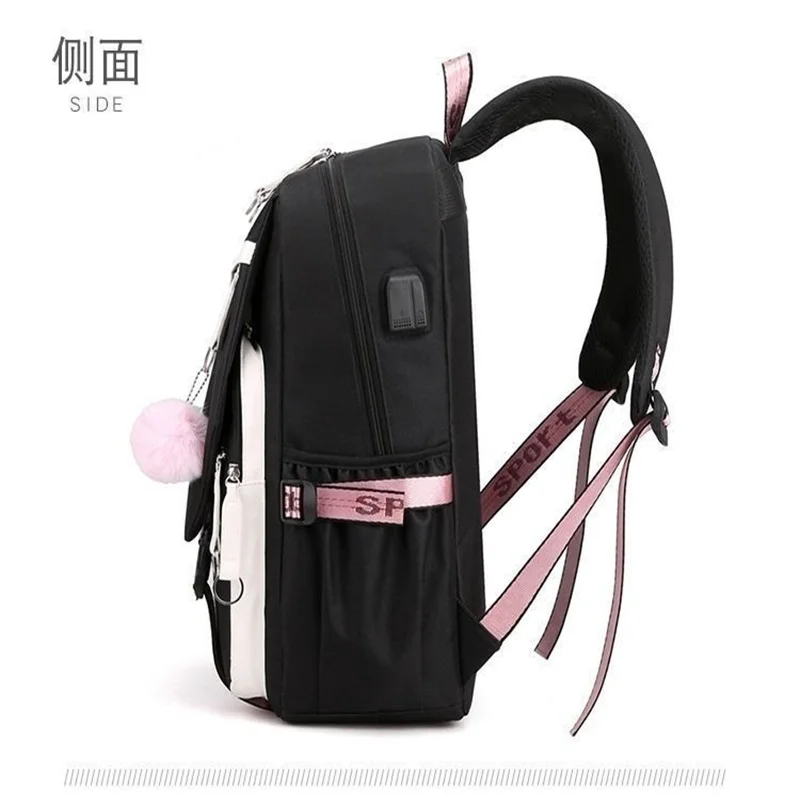 Anime Demon Slayer Backpack Teenarges Schoolbag Kochou Shinobu Tokitou Muichirou Unisex Shoulder Laptop Bag Outdoor Travelbag