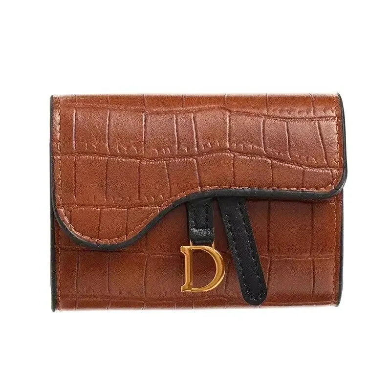 Wallet Card Holder Women Luxury Card Holder Short Wallet MiniPU Letter Wallet Multi Function Clutch Bag