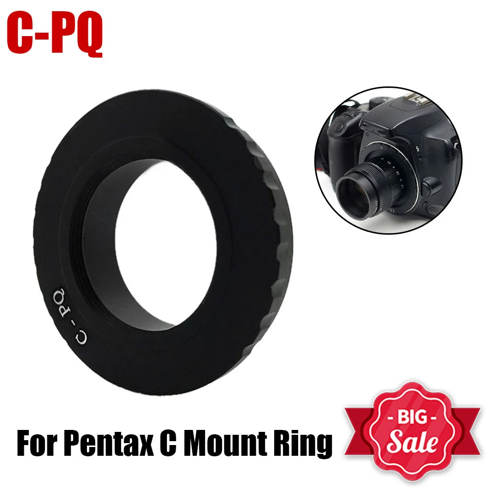 C Mount Movie Lens Adapter Ring Per Pentax Q Q7 Q10 Qs1 Q-S1 Mirrorless Camera C-Pq Fujian 35Mm 50Mm Cctv Lense Accessori