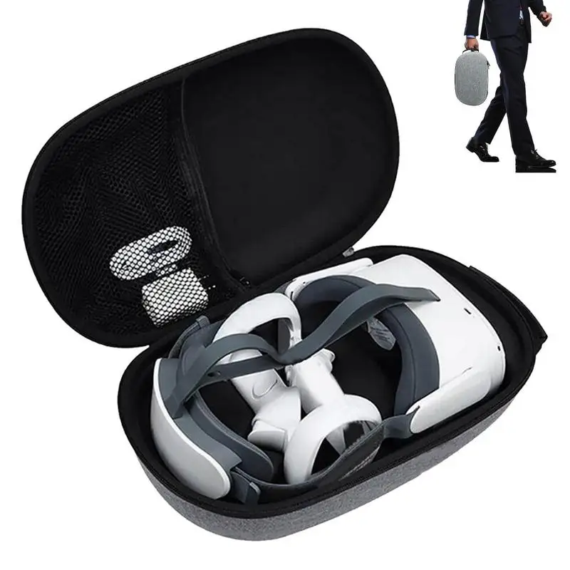 

Сумка для хранения для Pico4 VR гарнитуры, портативная дорожная портативная Водонепроницаемая Пыленепроницаемая коробка для хранения EVA для Pico4 Pro