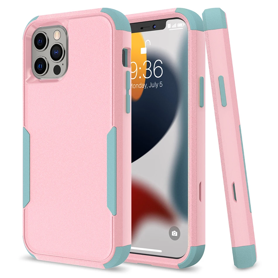 Shockproof Phone Case For iPhone 11 12 13 Pro 13Mini Solid Color Cellphone Cover For iPhone 13Pro XS Max X XR 8 7 6 Plus SE apple mag safe charger
