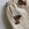 Summer New Baby Pants Korean Kids Spring Organic Cotton Loose Tiger Bear Floral Print Pants Boys And Girls Lantern Trousers 4