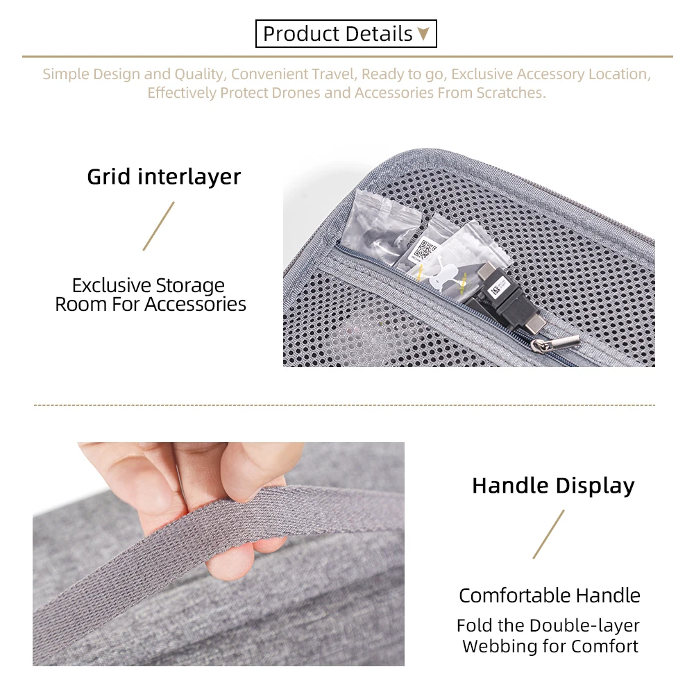 Sac de rangement pour DJI Mini 3 Pro/Mini 3 - Étui de transport portable