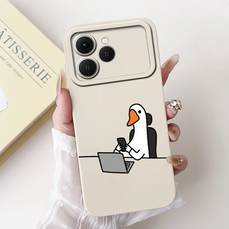 Tecno Spark 40 Cartoon Space Silicone Phone Case with Camera Protection