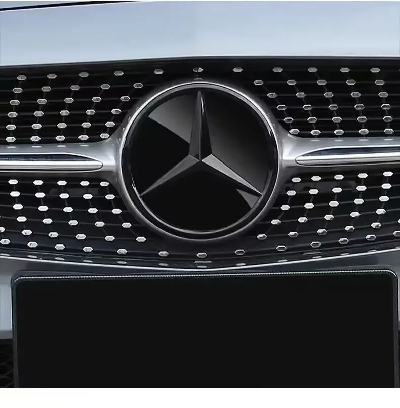Mercedes Benz Grill Emblem Star Badge Car Front Grille Logo For W204 W205 W212 W213 X156 X253 W166 W176 W177 W167 W117 X167 W246 car emblem car logo epoxy sticker badge