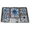 Five-hole Gas Cooktop Stainless Steel Built-in 5 Burners Stovetop LPG/NG Convertible Gas Stove Top Dual Fuel Hob 2