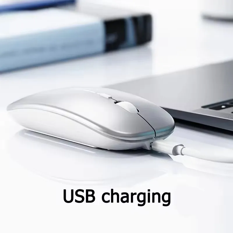 Wireless Bluetooth Mouse for IPad Air 11 13 M3 IPad 11th 10th Gen 11 inch A16 Pro 12.9 M4 Rechargeable Mini Silent Mouse