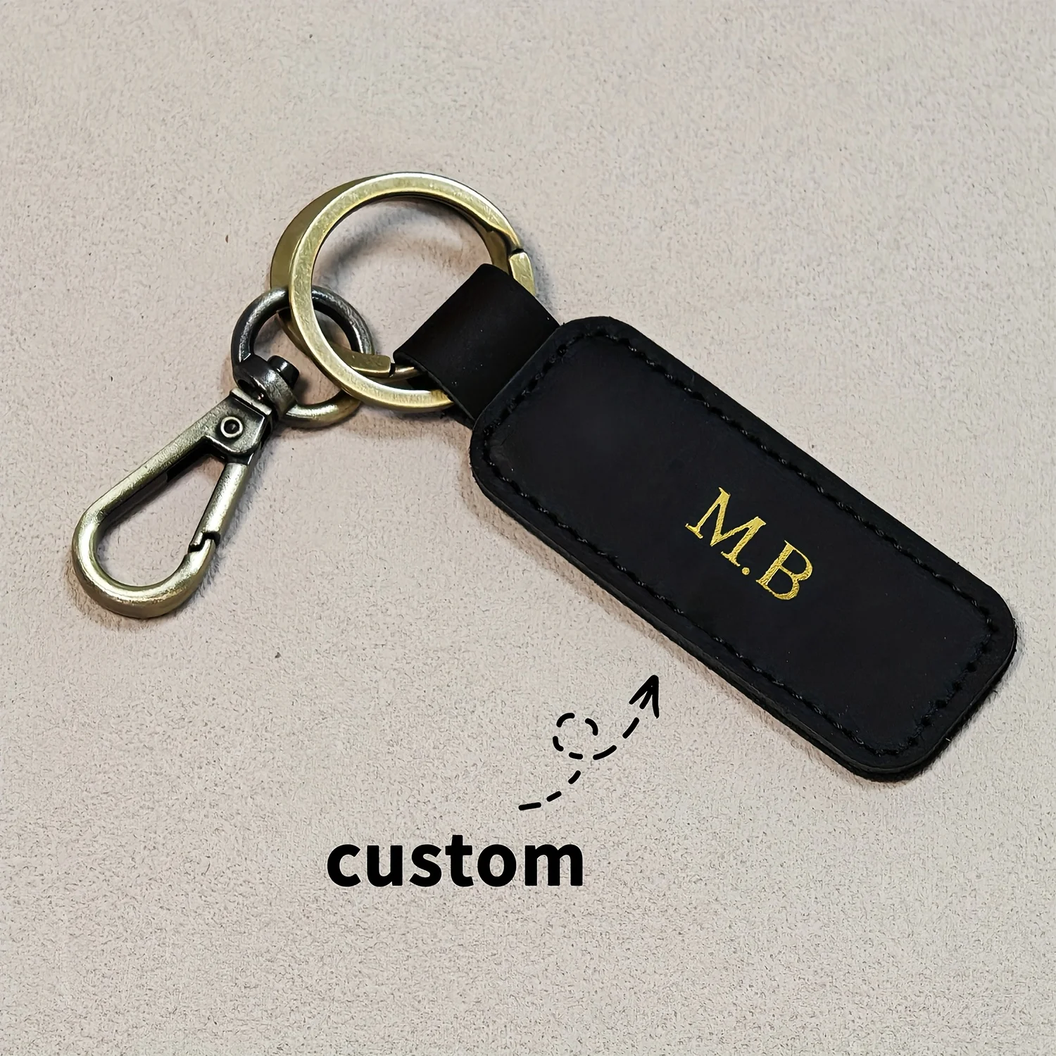 Angepasst Name Mode männer frauen PU Leder Schlüsselbund Vintage Kreative Anhänger Handgemachte Kleine Geschenk DIY Präsentieren Auto Schlüssel kette – Detail 9
