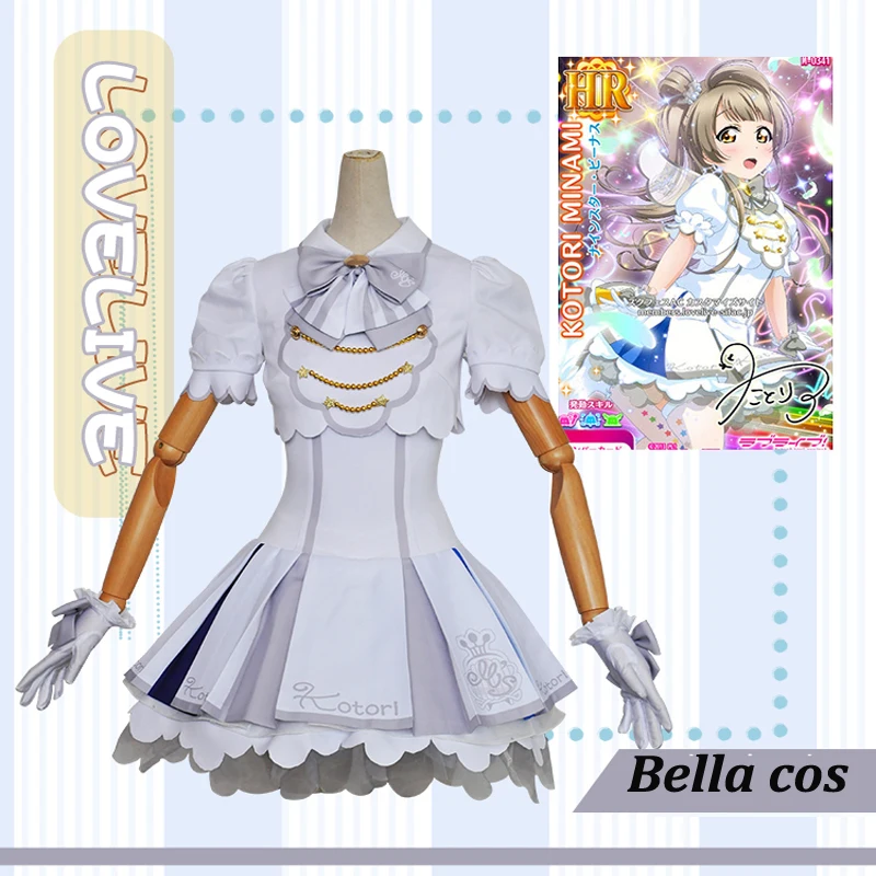 

Custom Size Lovelive Arcade 4 Minami Kotori Cosplay Costume White Dress Women Halloween Costumes Anime Outfits Uniform Clothes