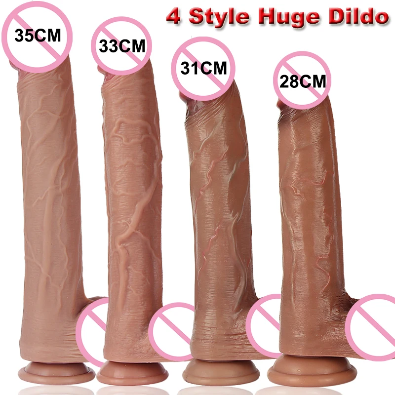 Sex Toys Super Huge Dildo Realistic Skin Soft Sexy Female Masturbator Erotic Products Strong Orgasm Silicone Suction Cup Women Big Dick