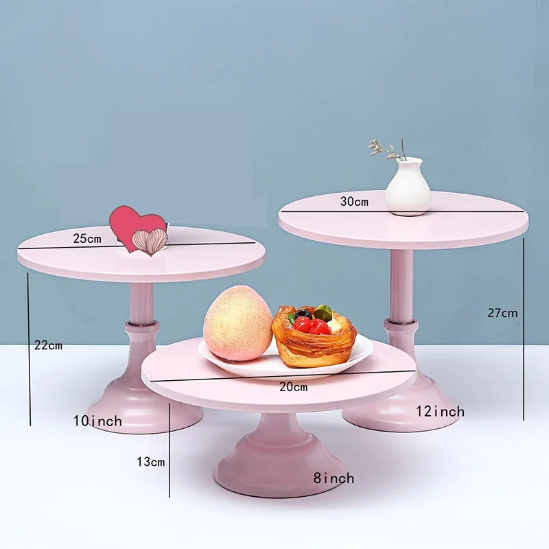 Wrought Iron Cake Stand Home Party Dessert Display Stand Wedding Decoration Birthday Cake Tray Afternoon Tea Fruit Dessert Tray