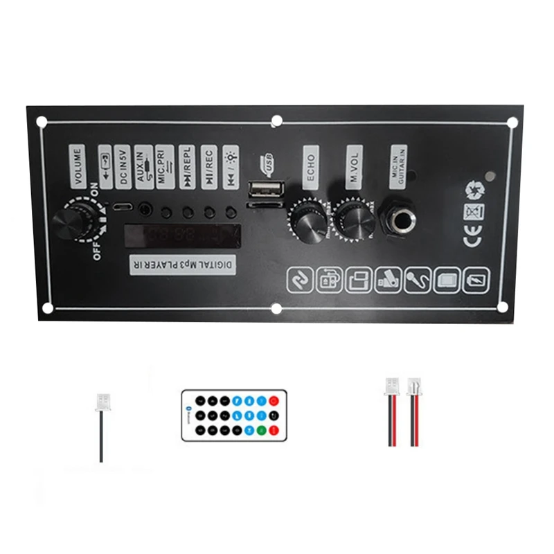 

Car Amplifier Board Car Bluetooth Audio Amplifiers With Treble And Bass Control 3.7V Lithium Battery Charging Replacement Parts