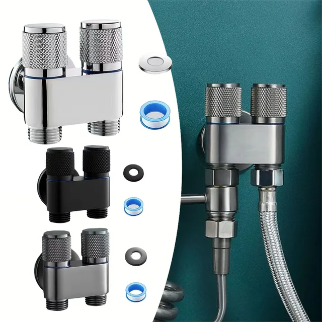 Machine à laver à double commande, vanne triangulaire de toilette, évier de cuisine – Image 2