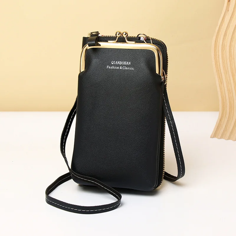 New Clip Designer Phone Pocket Shoulder Bag for Women Soft Pu Leather  Female Small Crossbody Bags Ladies Messenger Purse Handbag