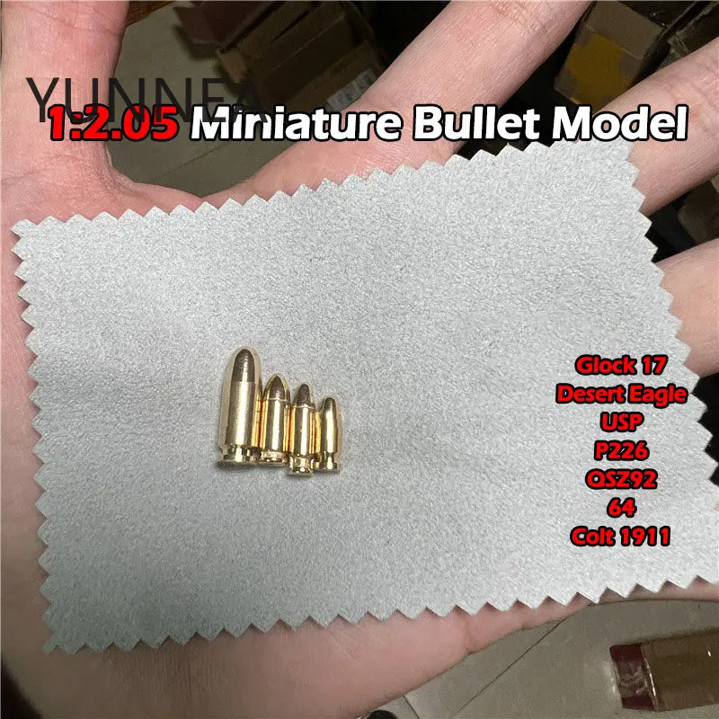 

1PCS 1:2.05 Glock G17 Colt 1911 Desert Eagle P226 Gun Pistol Miniature Bullet Model Accessories Tools