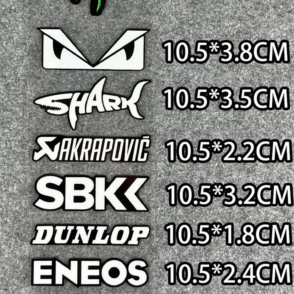 Motorcycle Stickers MotorBike Sponsor Helmet Tank Side Strips Decals Waterproof for Honda Suzuki Kawasaki Sbk Shark Yamaha Motorcycle Stickers