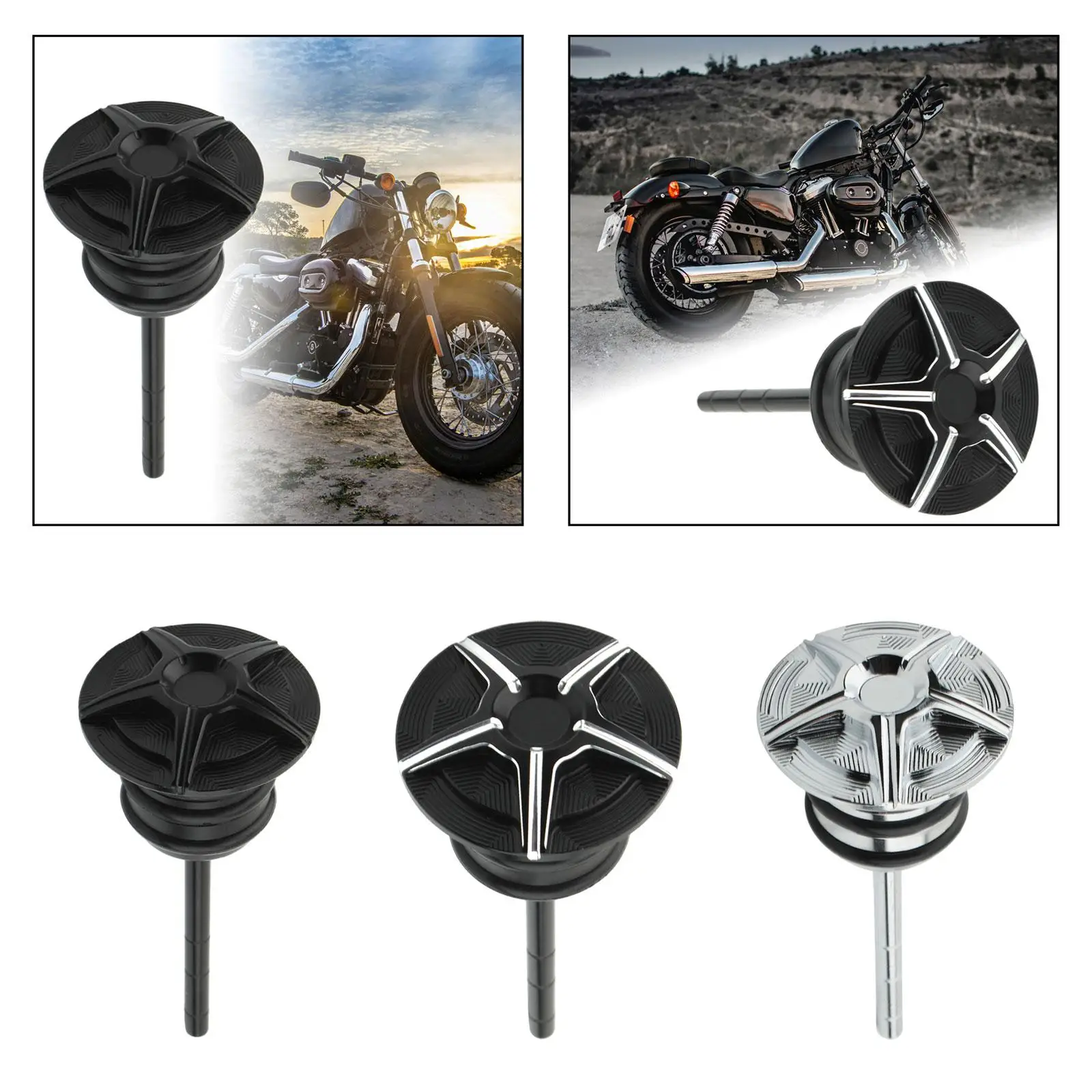 Engine Oil Dipstick for Harley Deuce Injected Softail Series