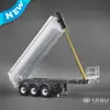 LESU RC Hydraulic Dump Trailer 3 Axles Metal Trailers Electric Legs for 1/14 TAMIYAYA Remote Control Vehicle Tractor Truck Model 2