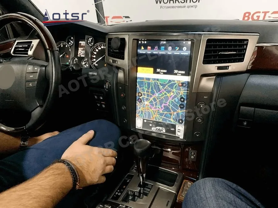 Radio con Pantalla Vertical Android Qualcomm para Auto, Receptor para Lexus LX570 2007 2008 2009 2011 2012 2013 2014 2015, Unidad Principal con GPS y Navegación 2