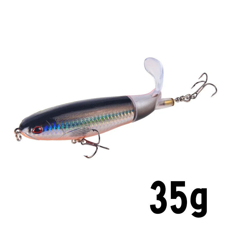 1Set Whopper Plopper Minnow Angeln Lure13g/15g/35g Wobbler Angeln Künstliche Harten Köder wobbler Rotierenden Schwanz Angelgerät – Detail 33