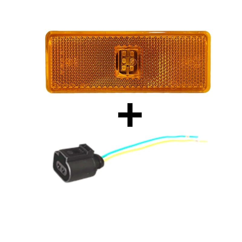 2 Luces LED Posición Laterales Camión Naranja | Para Mercedes Actros Atego Axor 1996+ 24V