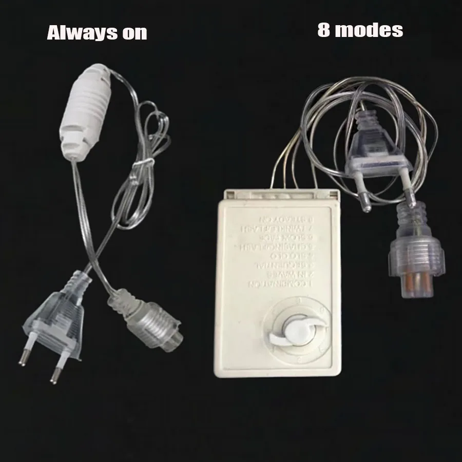 LED Dimmer 8 Modes Knob Controller Curtain Icicle Lamp String Lights Waterproof Constant Brightness LED Dimmer Switch Smart Dimmer Switch LED String Dimmer LED Dimmer Controller Lamp Dimmer