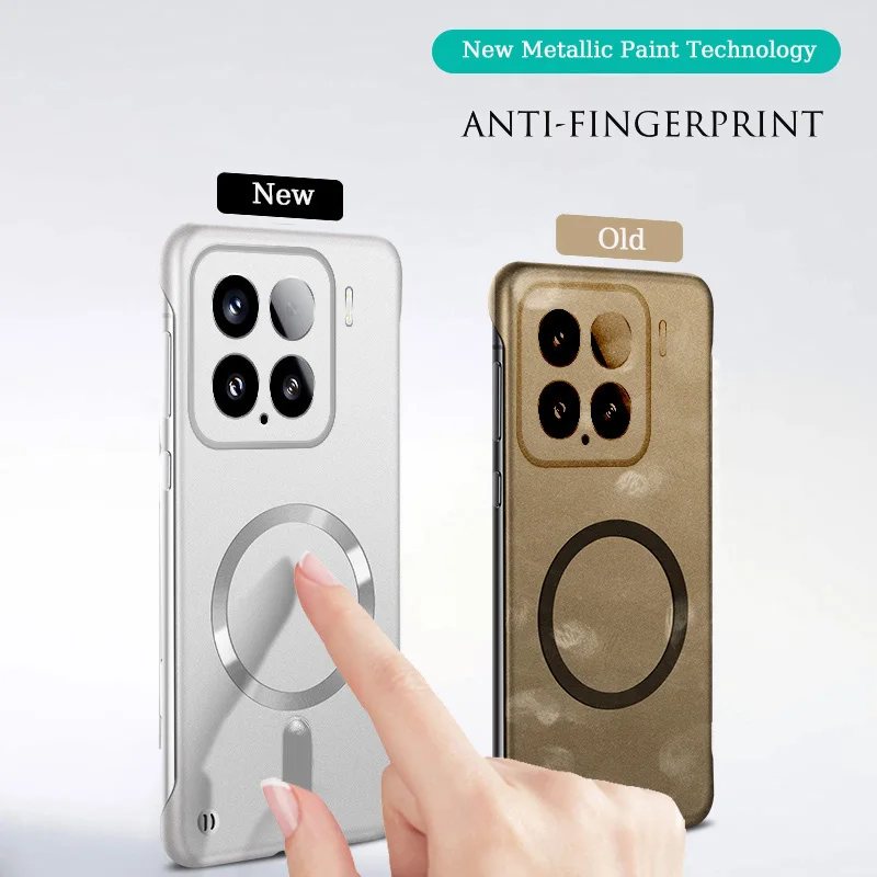 Luxury MagSafe Wireless Charging Phone Case - Hard PC Magnetic Bumper Protective Cover