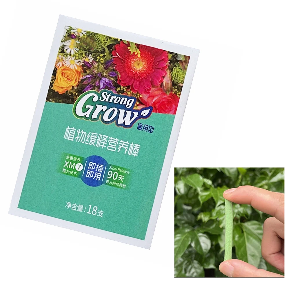

18pcs 60*72mm Plant Food Fertilizer Stick Universal For Potted Plants Growthing Fertilizer For Beginner Expert Gardener