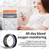 Call ID Reminder Smart Ring Heart Rate Blood Pressure Monitor Men Women Smartring 5ATM Waterproof Health Multi Sports Ring HT30 4