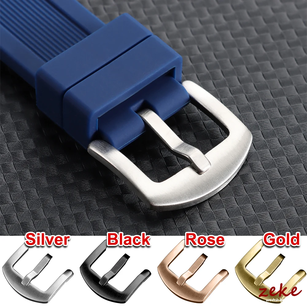 Enhanced Silicone Waterproof Watch Strap - Quick Release Rubber Wristband Belt