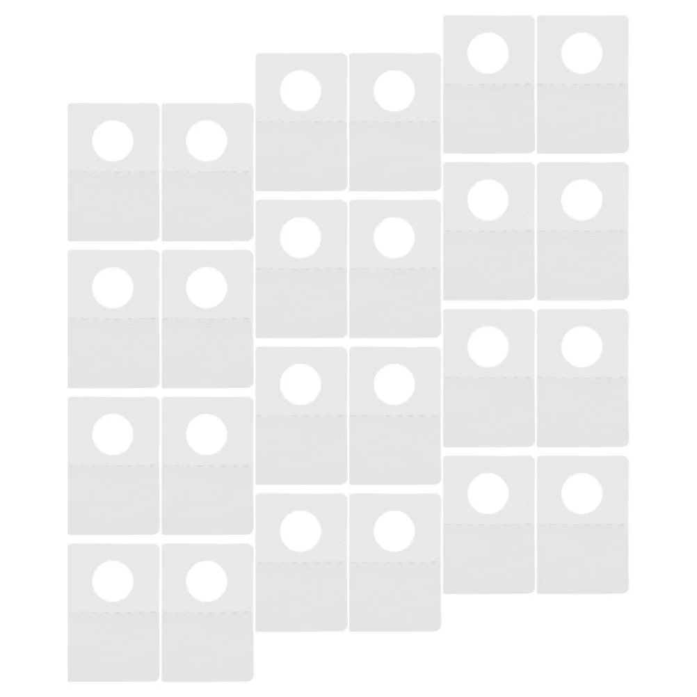 Clear Sticky Hanging Tabs Plastic Display Labels Wall Adhesive Tag Hook up Self Tool 500 Pcs