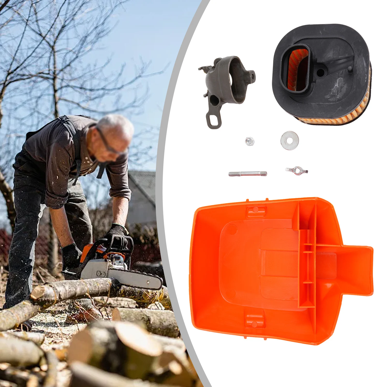 Air Filter Cleaner Cover Intake Adpator For 362 365 372 372XP Chainsaw =Garden =Power Tools Lawn Mower Parts