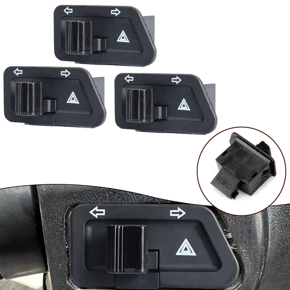 

3pcs/set For Motorcycle 3 Pins Modified Turn Signal Switch Button With Dual Flash Light Button User-friendly Design Plastic