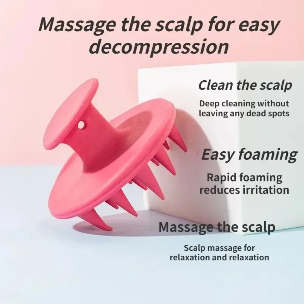 Силиконовая щетка для мытья головы и мытья волос | AliExpress