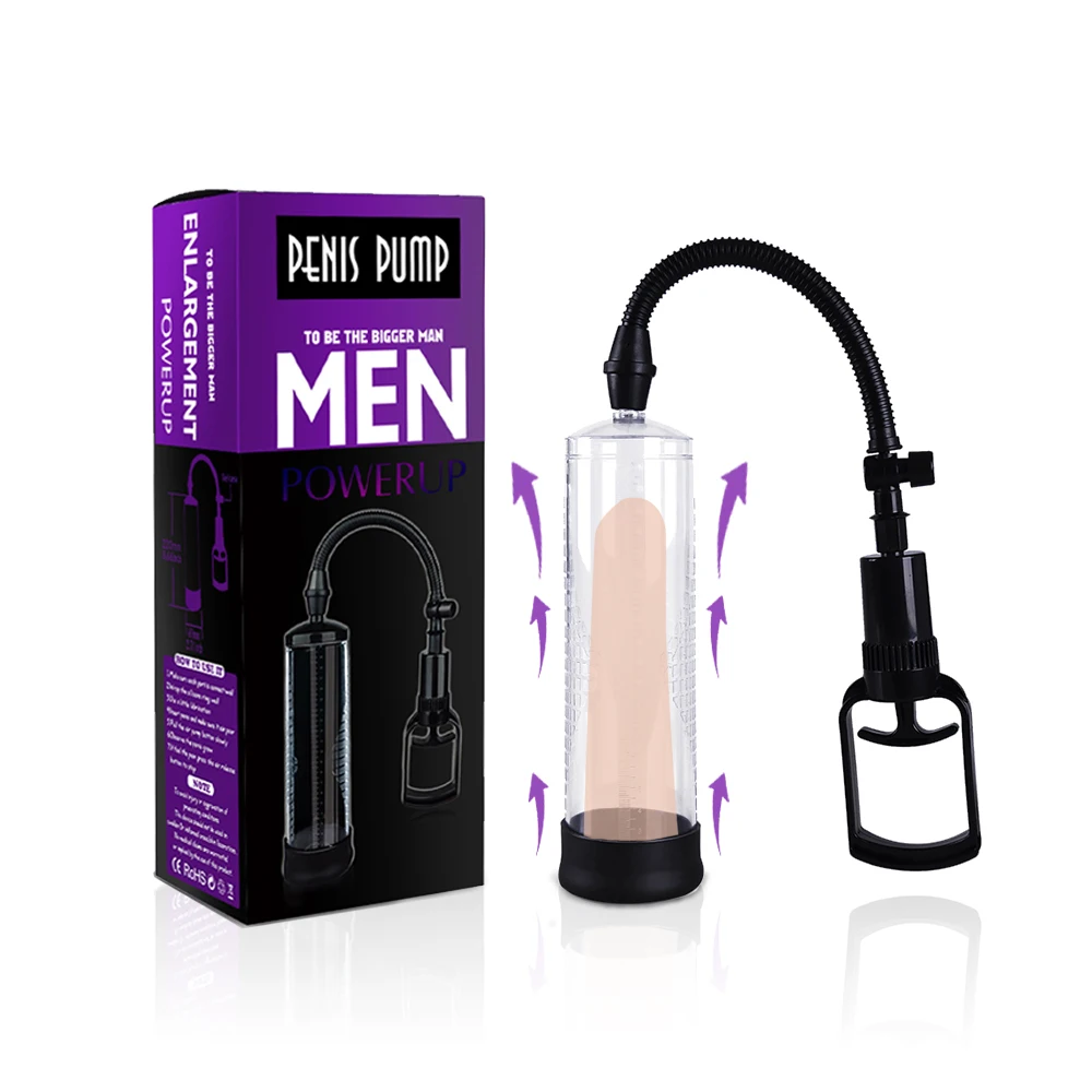 Pompe manuelle pour agrandissement du pénis, jouets sexuels pour hommes, stimulation sous vide, Extension du pénis, entraîneur pour adultes_voghion.com